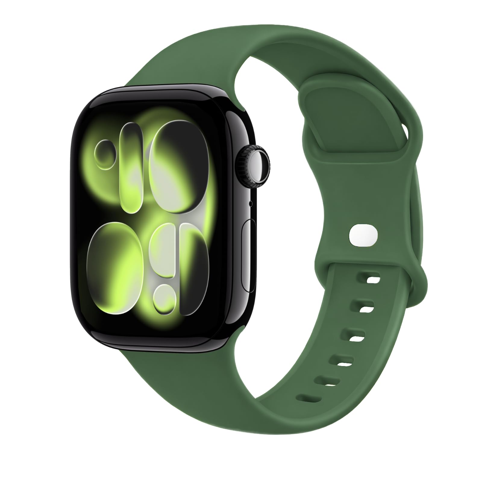 STG Sport Silicone Bands Compatible with Apple Watch Band Ultra 3/2/1 49mm, Series 11/10 46/42mm, 9/8/7 45/41mm, SE 6/5/4 44/40mm, 3/2/1 42/38mm S/M M/L for Women Men