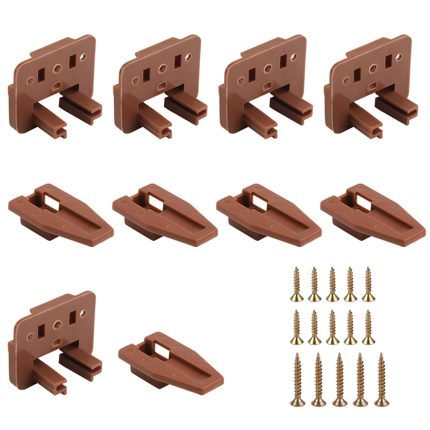 lasuroa 5 Pack Drawer Guide Kit, for Kenlin Rite-Trak II Plastic Drawer Slides Track Guide Replacement Furniture Parts for Center Mount Drawer, Dressers and Nightstand Drawer Systems, 09389