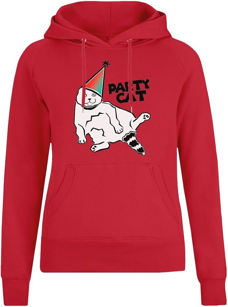 Party Cat Jacket with Hoodie for Women 100 Soft Cotton High