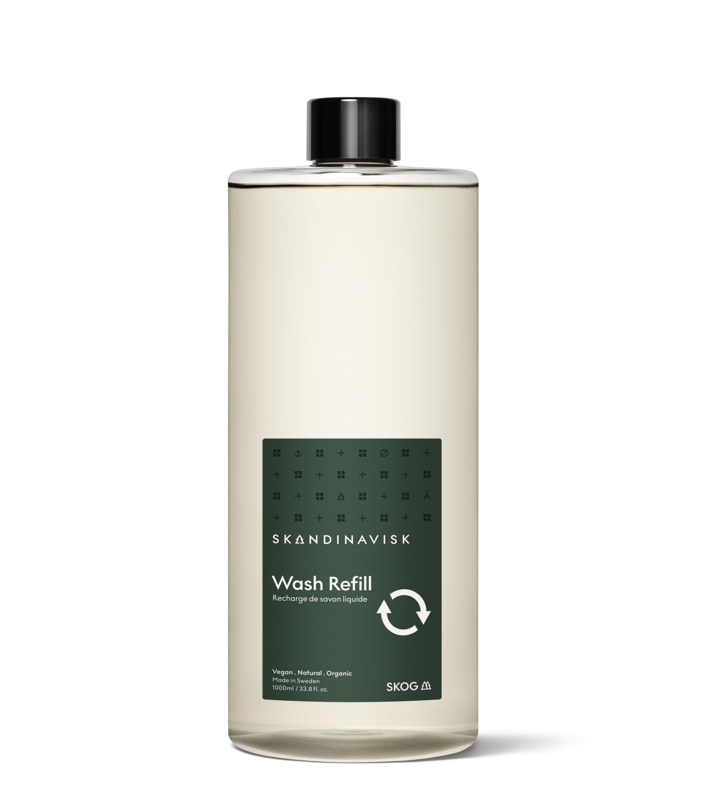 Skandinavisk SKOG ‘Forest’ Hand & body wash refill, Scent notes: Pine needles and fir cones, birch sap and woodland lily of the valley, 1L
