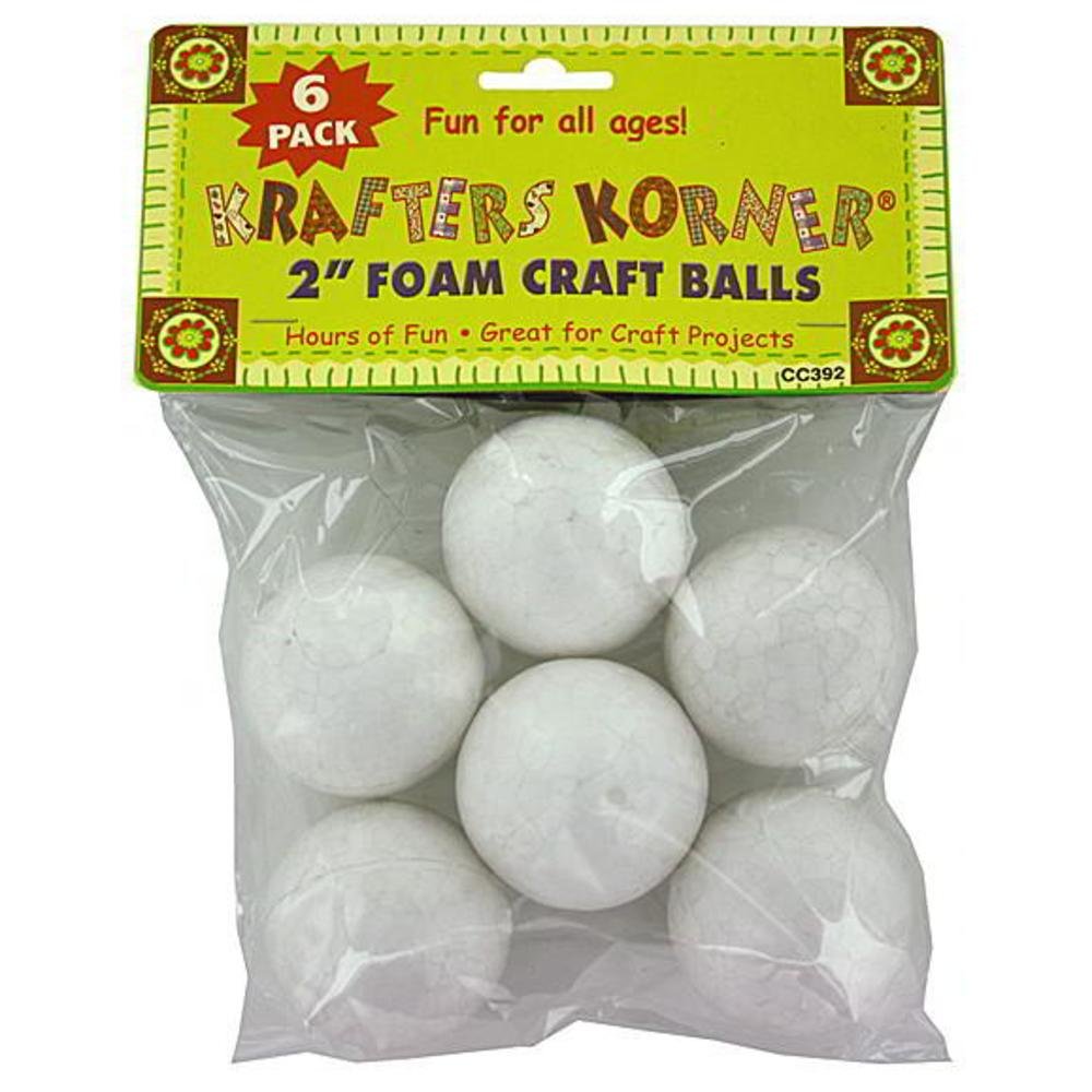48 Foam craft balls (assorted sizes) The Artisan Lounge