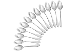 Spoons Silverware 12 Stainless Steel Dinner Spoons Set tablespoons