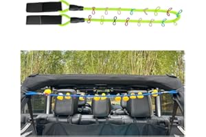 EJDRFN Paracord Duck Holder for Jeep Wrangler YJ TJ JK JL and Gladiator JT,Rubber Ducks Plug Ducks Mounts,Rubber Ducks Organizer for Jeep,Green