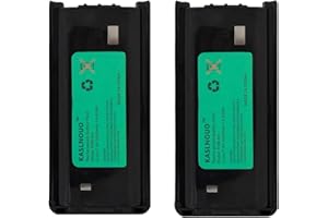 KASLNOUO 2-Pack 2000mAh NX-1300 Replacement Battery for Kenwood KNB-45L NX-1200 KNB-45 TK-2312 TK-3312 NX-1202AV NX-1302AU NX240 NX340 7.4V Li-ion