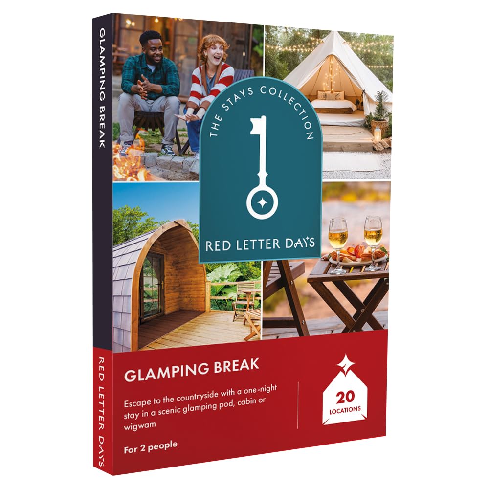 Red Letter Days Glamping Breaks Experience Gift Box for 2 - Over 25 Camping Experiences UK