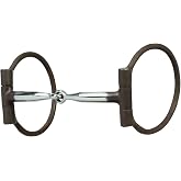 Weaver Leather All Purpose Offset Dee Bit with 5" Sweet Iron Snaffle Mouth with Copper Inlay