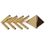 Meditation Pyramid Connector Kit - 24k Gold-Plated Copper 51 Degree Meditation Pyramid (Poles Not Provided)