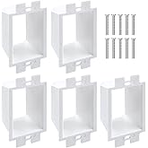 BE1-2 Electrical Outlet Box Extender,Extenders with 10PCS Screws, 1-Gang/ 5-Pack(White)