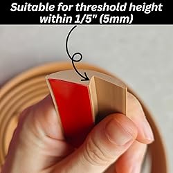 1/5 inch Height Floor Transition Strip, Self
