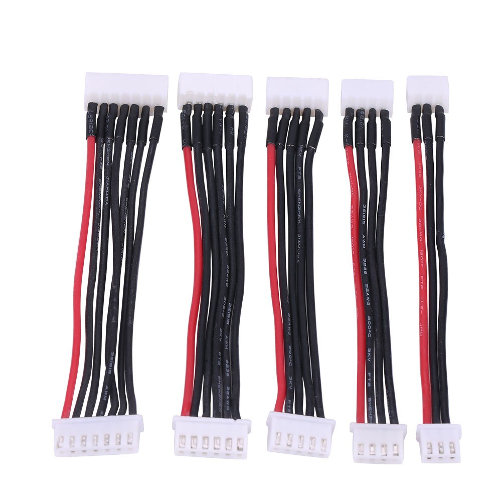 Silicone Lipo Battery Extension Cable Balance Wire Connector Lead 10CM including 2S / 3S / 4S / 5S / 6S