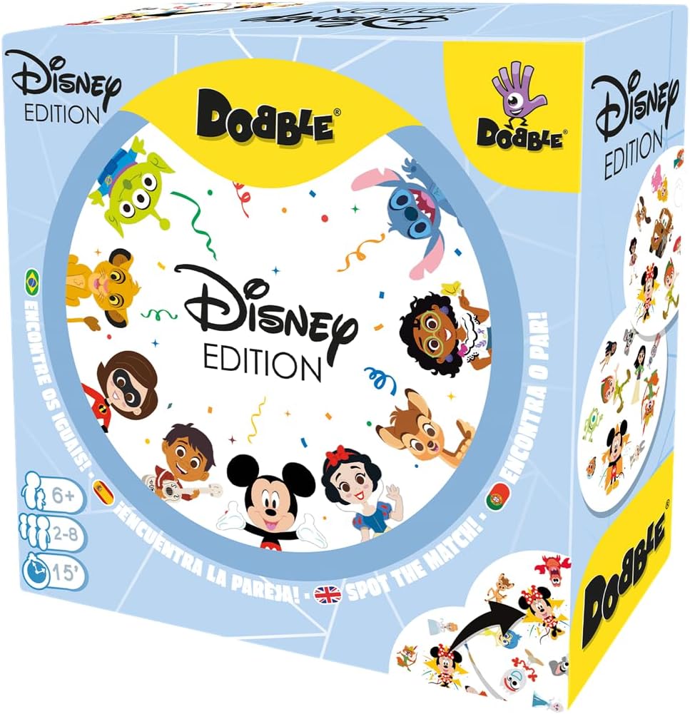 Asmodee Disney Dobble Family Card Game 2-8 Players 6+ 15 Min