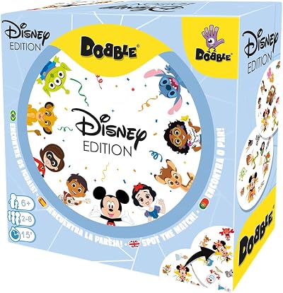 Asmodee Disney Dobble Family Card Game 2-8 Players 6+ 15 Min