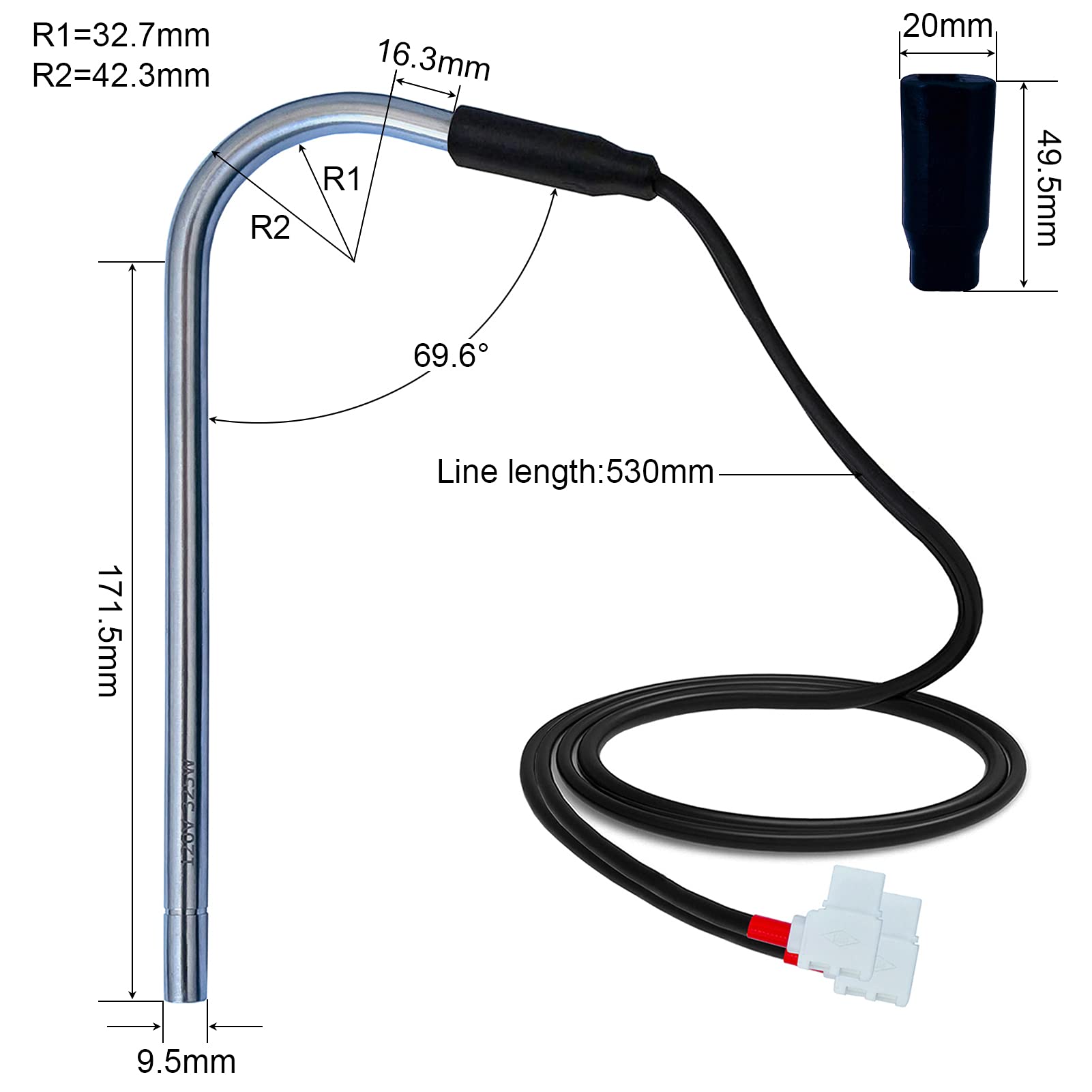 3850644422 Heating Element for Dometic Refrigerator (120V/325W), Replacement Parts for Dometic DM2652 RM2652 DM2662 DM2663 DM2852 DM2862 NDM1062