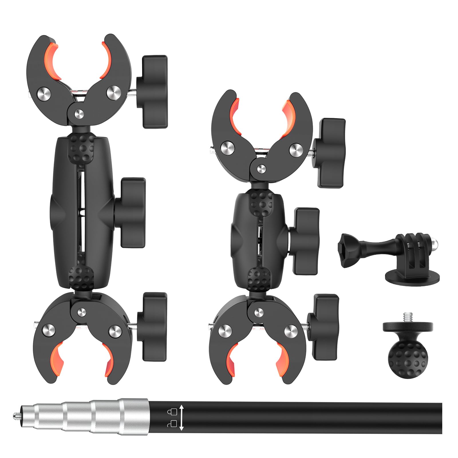UNSTINCER Action Kamera Halterung für Gopro Insta360 DJI, mit Selfie Stick