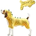 NACOCO Halloween Dog Dinosaur Costume - Pet Clothes Design Hoodie Yellow for Medium & Large Dog(Yellow, XS)