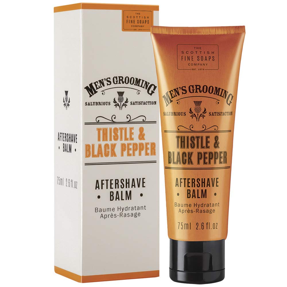 Scottish Fine Soaps Thistle & Black Pepper Aftershave Balm, 75 ml