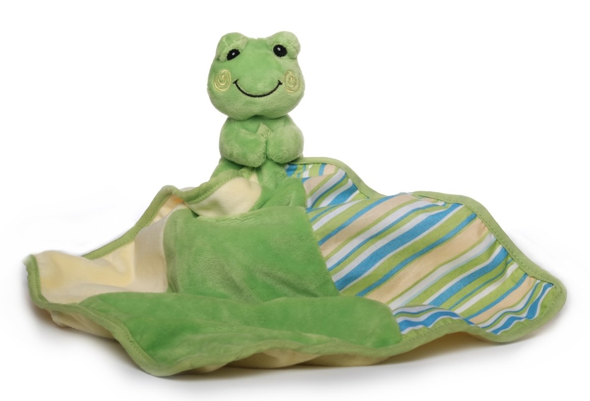 Inware 7704 Cuddly Blanket Frog Hupfi Green