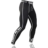 Gold BJJ Jiu Jitsu Spats - Base Layer for Gi and No-Gi Grappling - Martial Arts Pants