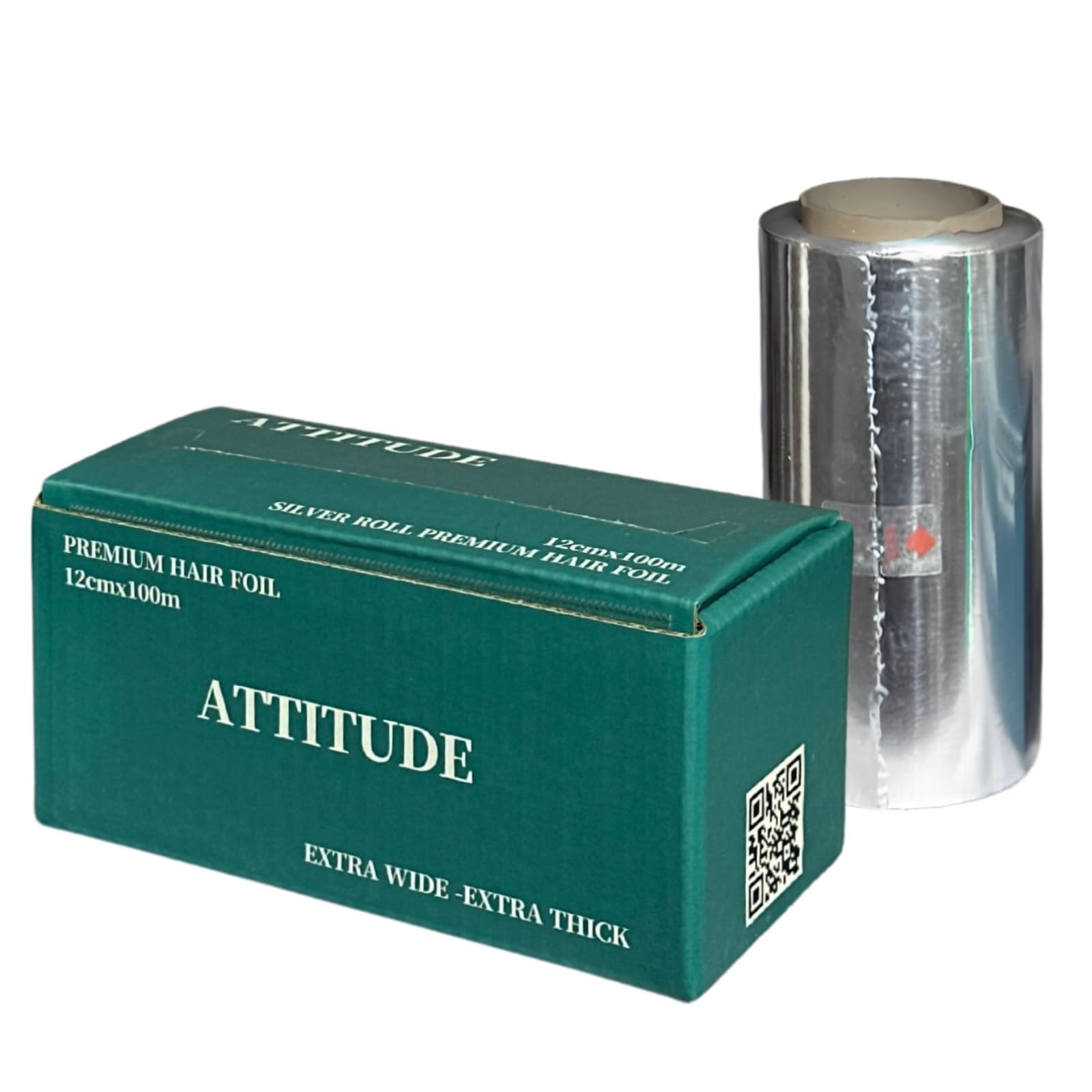 ATTITUDE Premium Hair Foil Roll, 12 cm x 100 m, Extra Wide and Thick, Hairdressing Colouring Foils