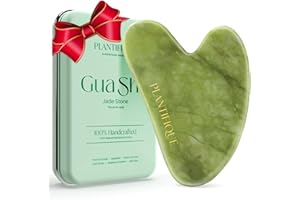 PLANTIFIQUE Gua Sha Facial Tools | Gifts | Massage Tool | Jawline Sculptor | Face Sculpting Tool for Your Skin Care Routine | Jade Guasha