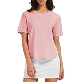 Hiverlay Workout Tops for Women UPF 50+ Short Sleeve Athletic Shirts with Side Slits