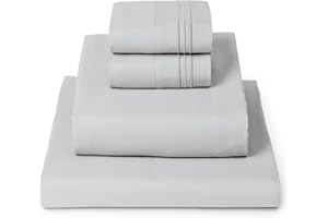 Mellanni Full Sheets Set - 4 PC Iconic Collection Bedding - Hotel Luxury, Extra Soft, Cooling Bed Sheets - Wrinkle, Fade, Sta