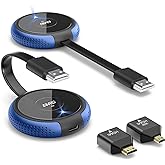 TIMBOOTECH Wireless HDMI Transmitter and Receiver 4K, Streaming Media Video/Audio/File HDMI Wireless Extender 5G Kit for Lapt