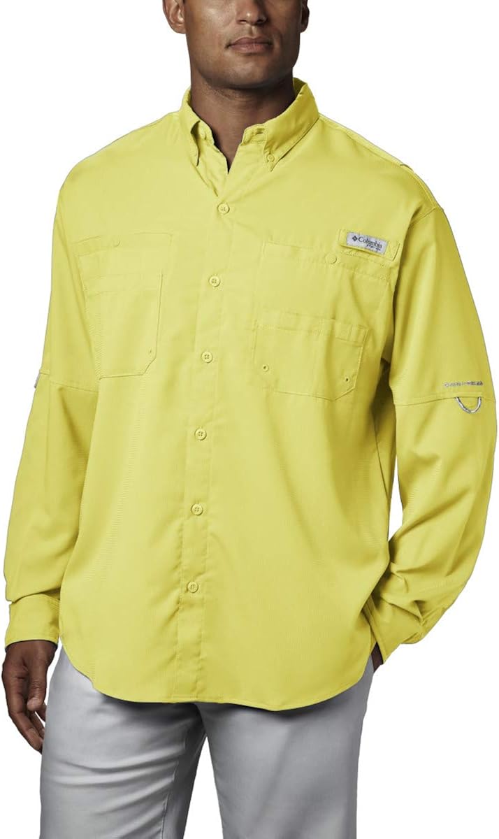 Columbia Mens PFG Tamiami Ii Long Sleeve UPF Shirt Fan Shop Sports