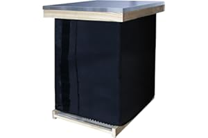 UXILPOW Winter Bee Hive Wrap for 8 and 10 Frame Beehives,Adjustable Waterproof Windproof 600D Oxford Cloth Insulated Cover Beehive Insulation Wrap for 2 Deep Hives with 1 Medium Hive Box (76.5"×16.9")