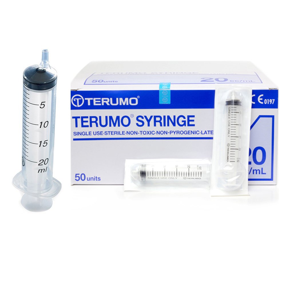 Terumo 20 ml Disposable Syringe - Pack of 50