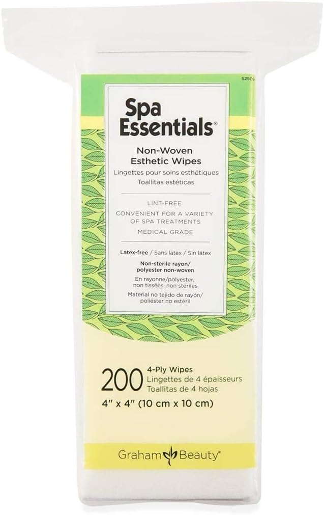Graham Spa Essentials Nonwoven Esthetic Wipes 4 X 4, 200 Count