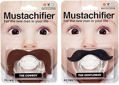 mustache pacifier