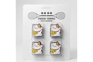 FROSHI Tennis Vibration Dampeners Shock Absorbers Performance Accessory Gift Fun Design 4-Pack Match with Your Doubles Partne