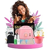 Wax Warmer Kit for Hair Removal - Hard Wax Kit for Sensitive Skin with Silicone Liner, 4 Bags Wax Beans - For Women Men, Face, Bikini, Brazilian, Body, Legs, Home Salon. (PINK)