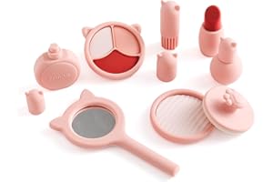 ETUCDOSE Silicone Makeup Toys Set Beauty Salon Toys for Toddler | Kids Makeup Sets Pretend Play Toys for Girls | Suitable for Princess Christmas Birthday Gifts