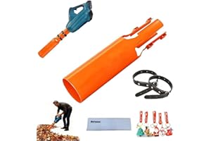 ZGHQHCDRH Leaf Blower Flow Booster Snow Blower Booster Turbo Air Nozzle Extension for Yard Lawn Gutter Cleaning Increases Air Power Speed with Cyclone Blower Design (Orange,Black)