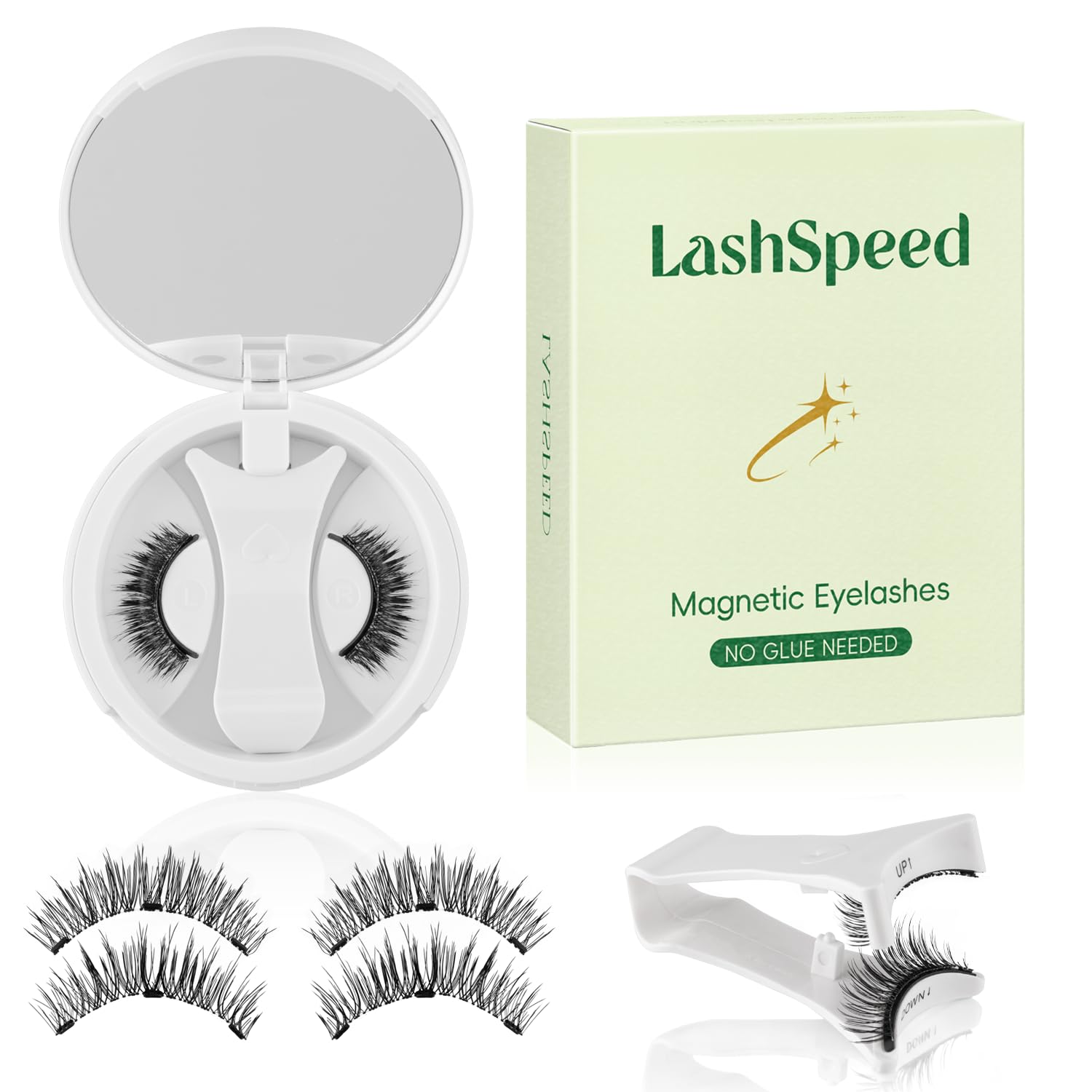 Photo 1 of Magnetic Eyelashes with Applicator – No Glue or Eyeliner Needed, Reusable Natural Look Lashes, Lightweight & Comfortable, Easy to Apply and Remove