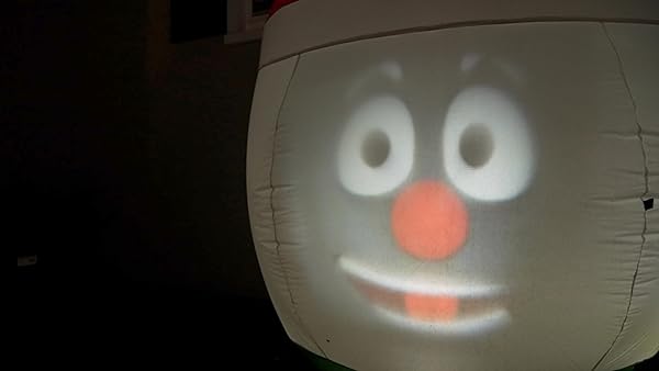 ANIMAT3D INFLATABLE MR. CHILL TALKING ANIMATED INFLATABLE SNOWMAN WITH BUILT IN 56 INCH HD SCREEN AND BUILT IN PROJECTOR + SPEAKER INCLUDES 30 MINUTES OF CONTENT