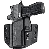 Tulster OWB Contour Kydex Holster in Left Hand fits: Sig Sauer P320 Compact/Carry/X-Series 9/40 | Optic Compatible Outside The Waistband Concealed Carry