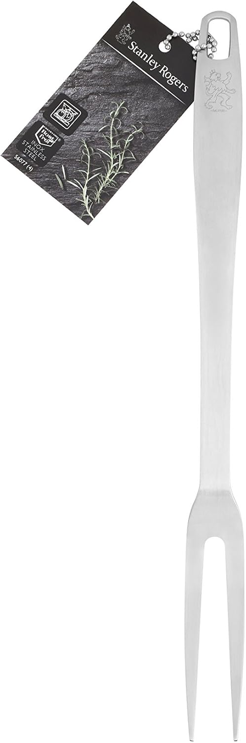 Stanley Rogers Meat Fork 31,5 cm, Shapely Design, Stainless Steel, Satin-Finished Surface (Colour: Silver) - Image 5