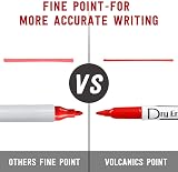 Volcanics Red Dry Erase Markers Low Odor Fine Whiteboard Markers 12 view 4