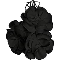 GORGLITTER Women's 3D Flower Halter Camisole Top Floral