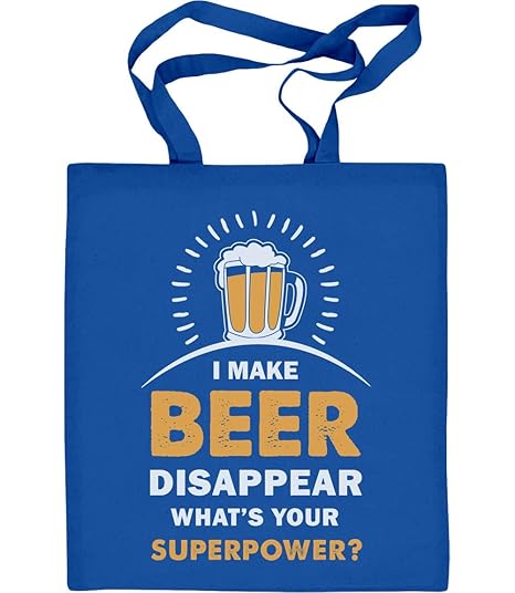 I Make Beer Disappear Funny Shirt Jutebeutel Baumwolltasche