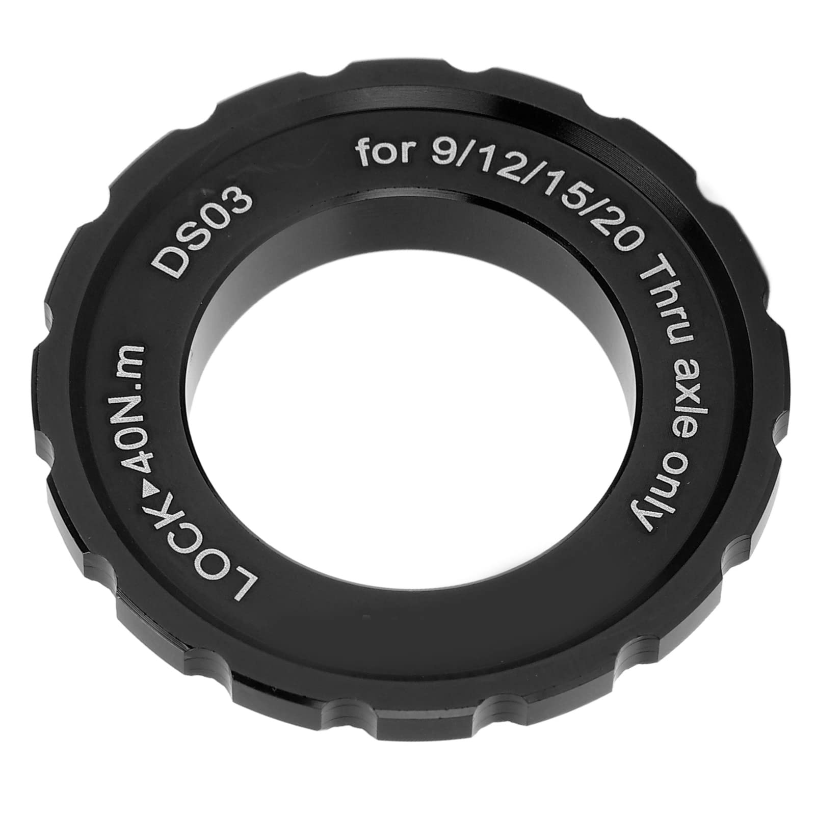 Centerlock Rotor Lock Ring, 26mm Axle Hub Centerlock Rotor Lockring, Disc Rotor Lock Ring, Bike Hub Center Lock, Ring Disc Rotor Lockring for MEIJUN Bike Mountain Bike(Black)