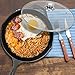 Cast Iron Skillet with Lid,IEOKE Pre-Seasoned Pan 12.5 Inch Stovetop Oven Heats & Bakes Evenly Indoor and Outdoor Use
