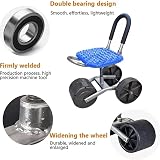 Rotating Garden Seat 360° Rolling Chair Adjustable Height with Wheels view 7