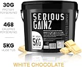 The Bulk Protein Company Serious Gainz 5kg White Chocolate Mass Gainer view 2