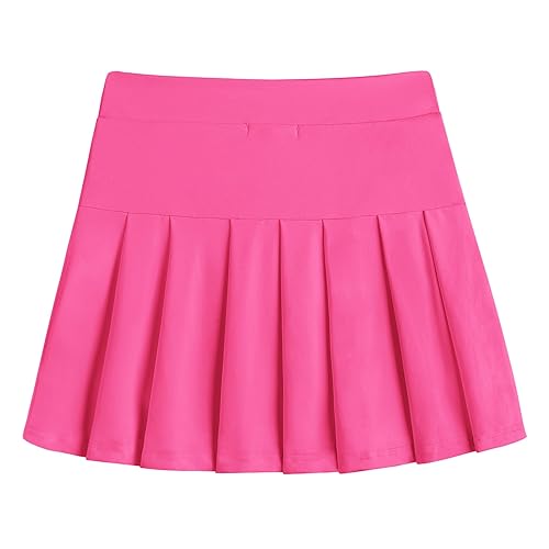 Arshiner Girl's Tennis Skirts with Shorts Athletic Pleated Skirt