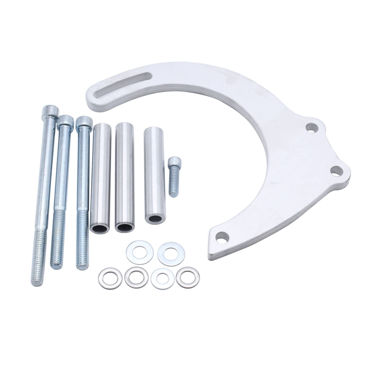 Photo 1 of 1 Set 14PCS SHLPDFM Alternator Bracket Compatible with Small Block Chevy 283, 302, 305, 327, 350 & 400 with Electric Water Pump