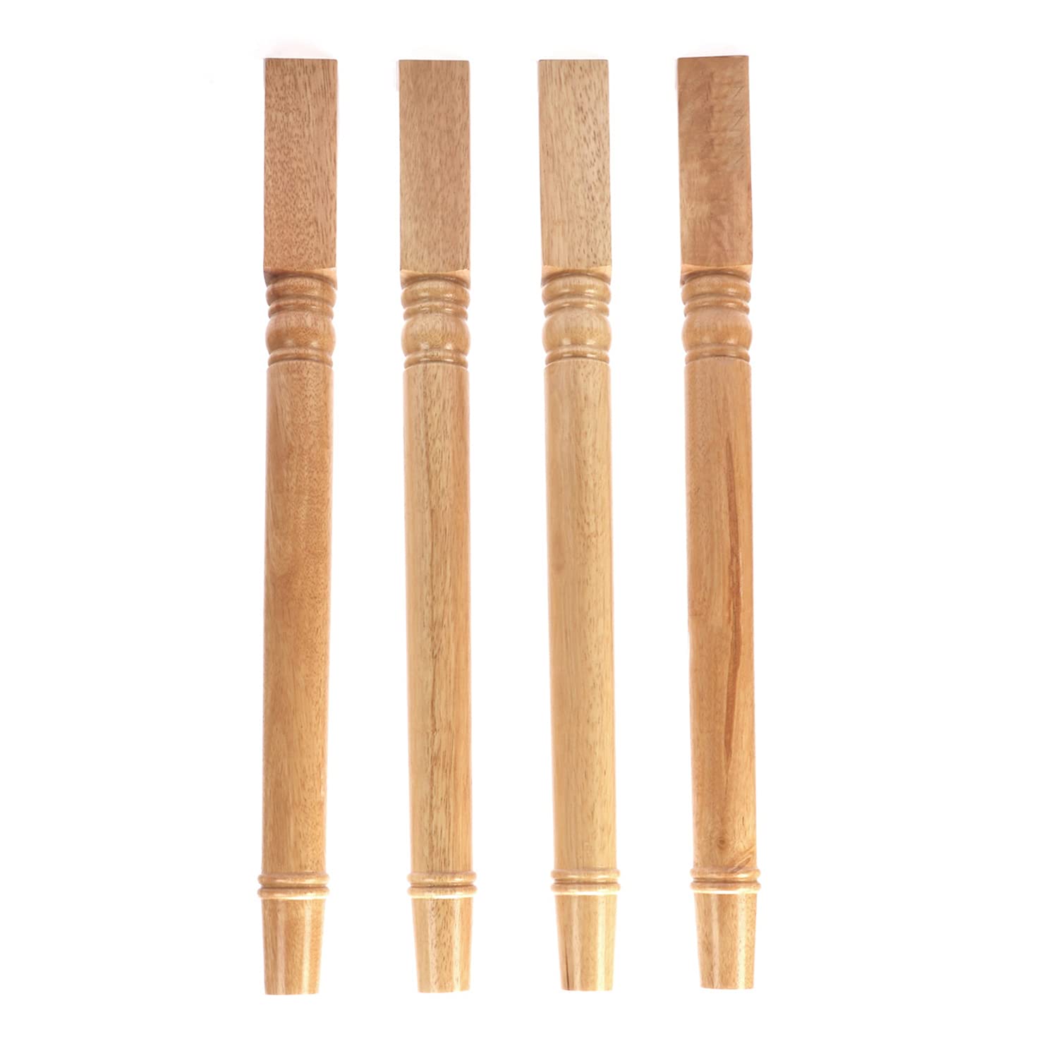 tonchean 28 inch Furniture Legs 4 Pack Turned Farmhouse Table Legs Set ...